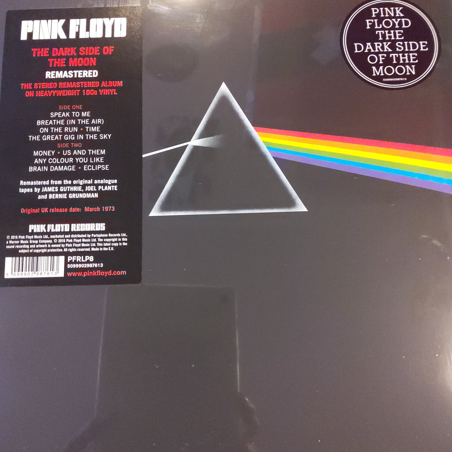 Dark side of the moon vinyl record