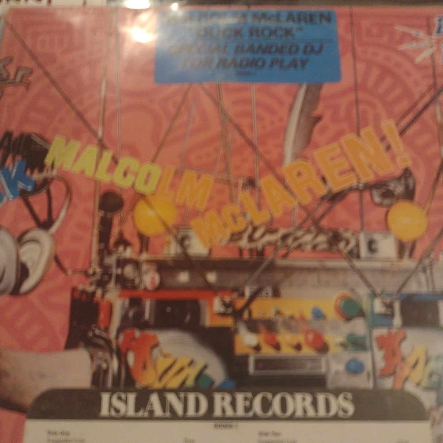 Malcolm McLaren duck Rock promo lp